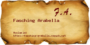 Fasching Arabella névjegykártya